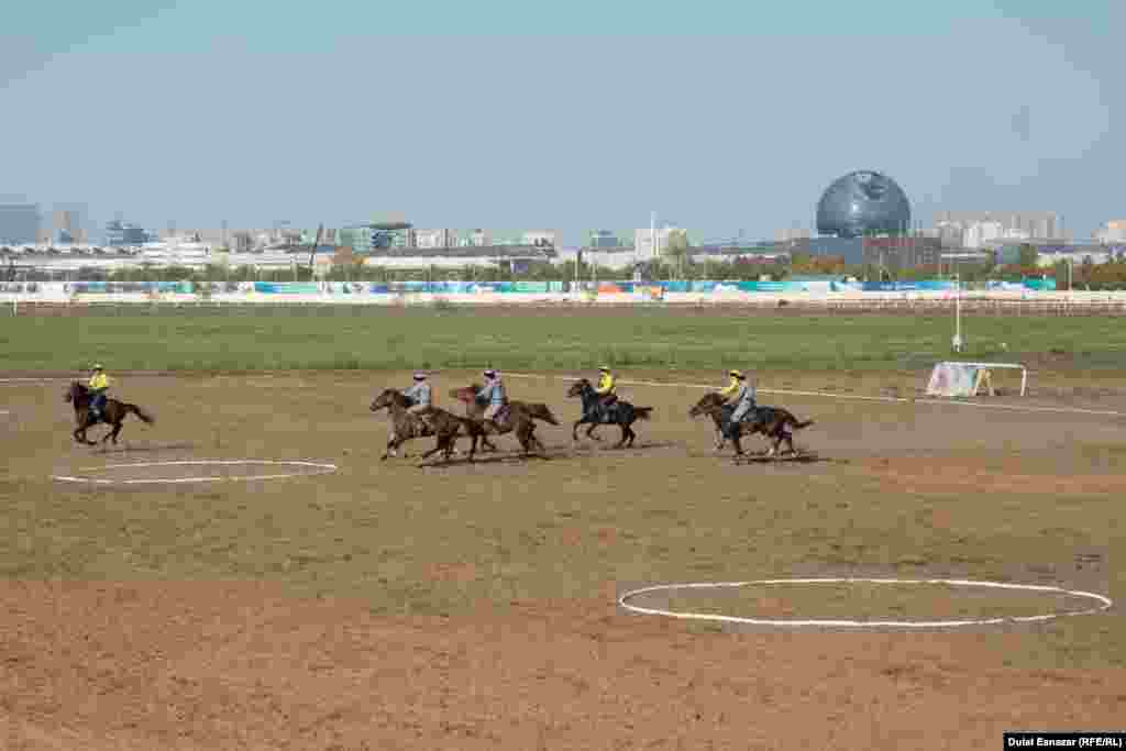 Көкпар сайысына қатысушылар. Астаны, 15 қыркүйек 2018 жыл.