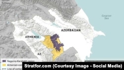 Stratfor araşdırmalar mərkəzinin xəritələrindən biri. 