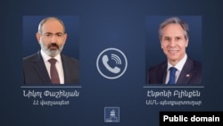 Armenia-Prime Minister Nikol Pashinian had a telephone conversation with US Secretary of State Anthony Blinken,undated