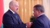 Belarus - Aliaksandr Lukashenka presents businessman Yury Chyzh with a state award, 28jun2013 