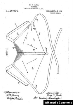 Оригинальный дизайн лифчика, как занесено в авторский патент