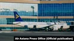 Air Astana ұшағы.