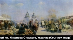 «Ярмарка в Полтаве», 1902, картина Сергея Васильковского