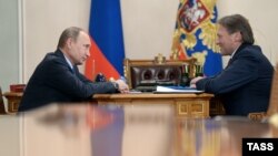 Владимир Путин и Борис Титов, омбудсмен по защите прав предпринимателей