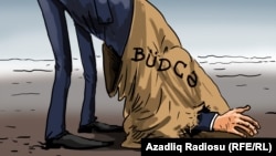 The final version of the budget of Azerbaijan. Cartoon. Gunduz Aghayev