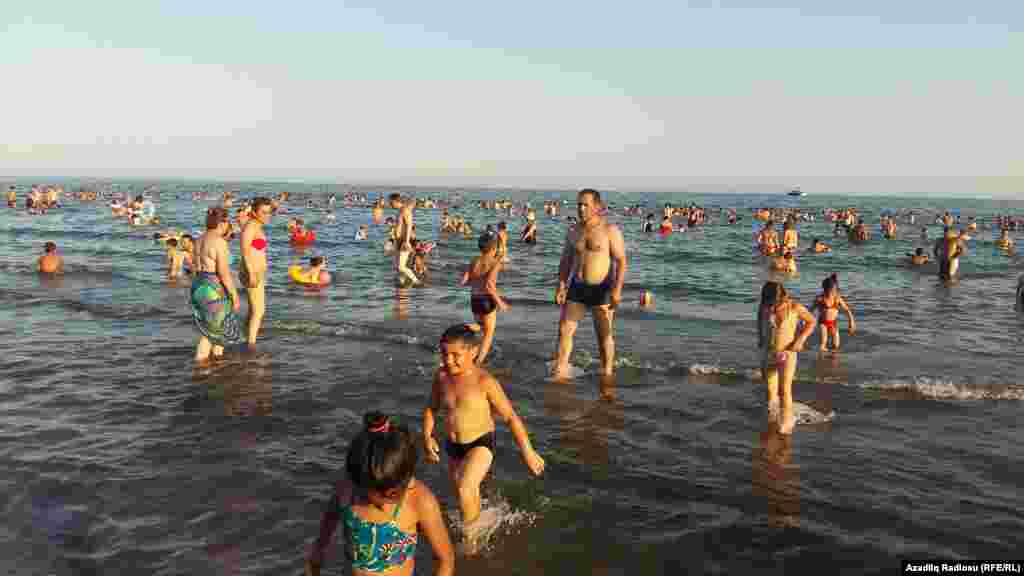 Azerbaijan - - images from Shikh (Baku) beaches, undated